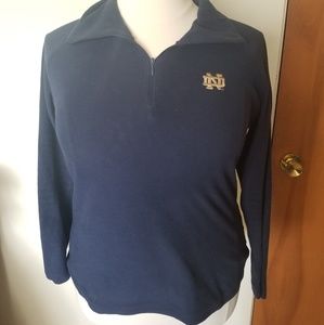 Notre Dame fleece zip pullover